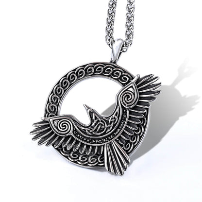 Animal Series Eagle Flying Stainless Steel Pendant