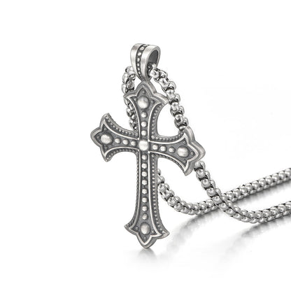 Sterling Silver Cross High Street Pendants Necklace