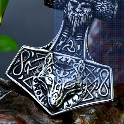 Pirate Thor's Hammer Titanium Steel Pendant