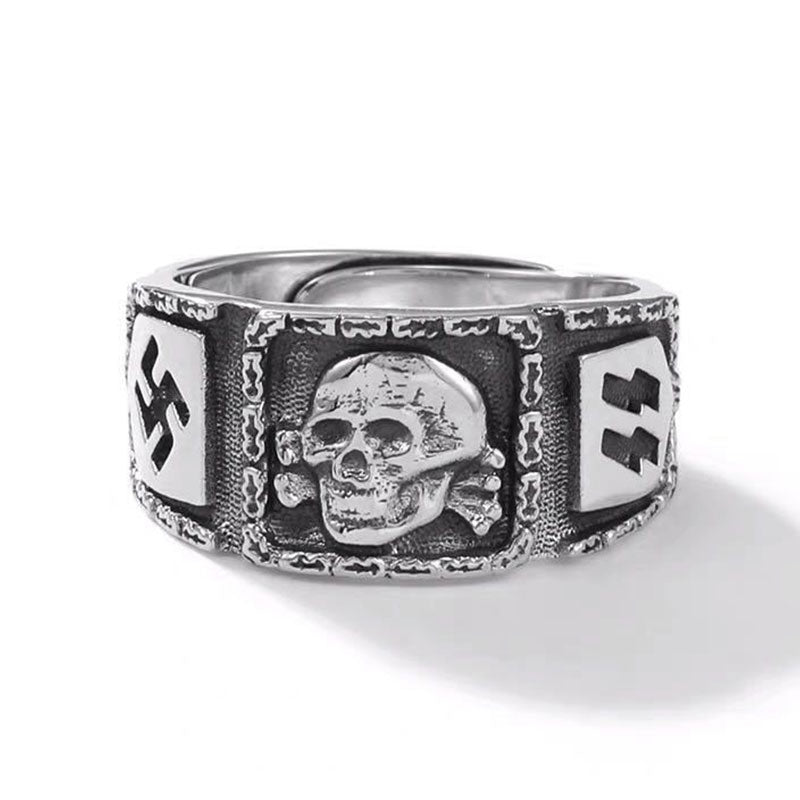 Cool Skull Totem Adjustable Band Ring