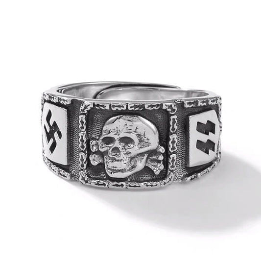 Cool Skull Totem Adjustable Band Ring