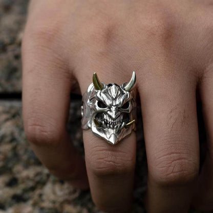 "Protect & Serve" Mask Ghost Ring