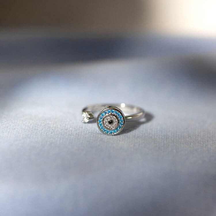 Evil Eye Fidget Ring