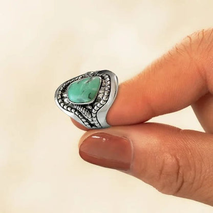 Vintage Large Turquoise Ring