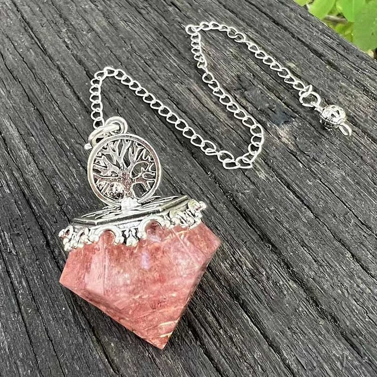 "Meditation Companion" - Crystal Hexagonal Rhombus Pendulum