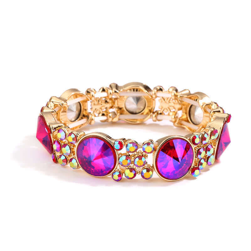 Women's Dramatic Rhinestone Stretchy Bracelet