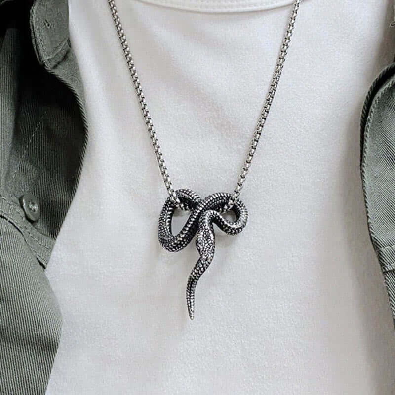 Stainless Steel Snake Necklace