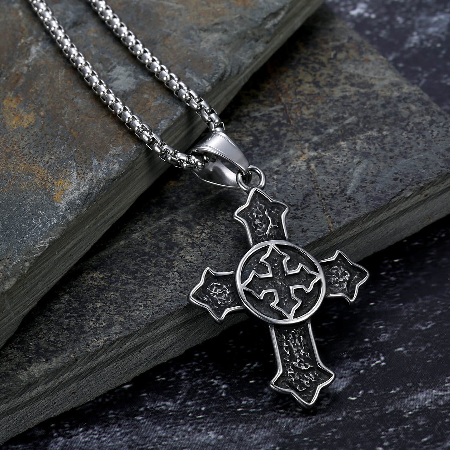 Medieval Knight Cross Pendant