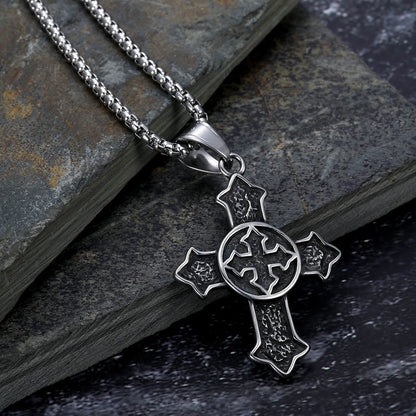 Medieval Knight Cross Pendant