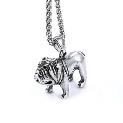 Dog Titanium Steel Pendant for Men