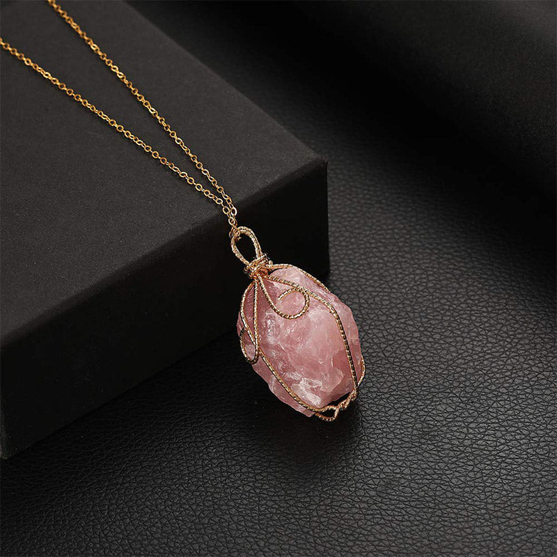 Natural Crystal Stone Gemstone Pendant