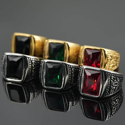 Men's Classic Tulip Gemstone Ring