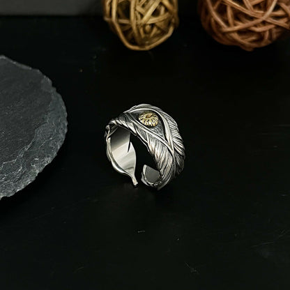 Vintage Eye Of God High Street Feather Rings