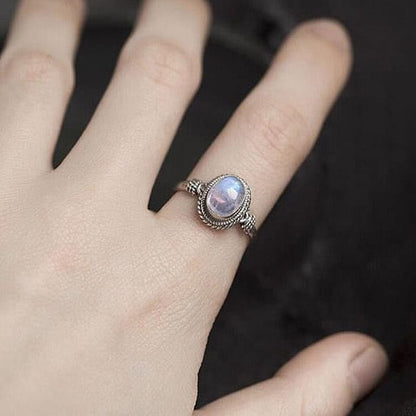 Retro Moonstone Ring