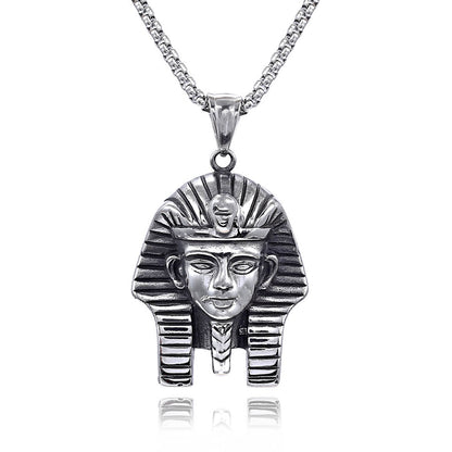 Ancient Egyptian Myth Snake Body Human Face Stainless Steel Pendant