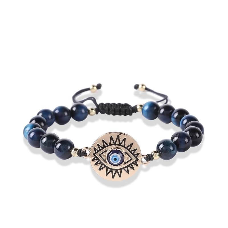 Fee Now: Tiger Eye Evil Eye Protection Bracelet