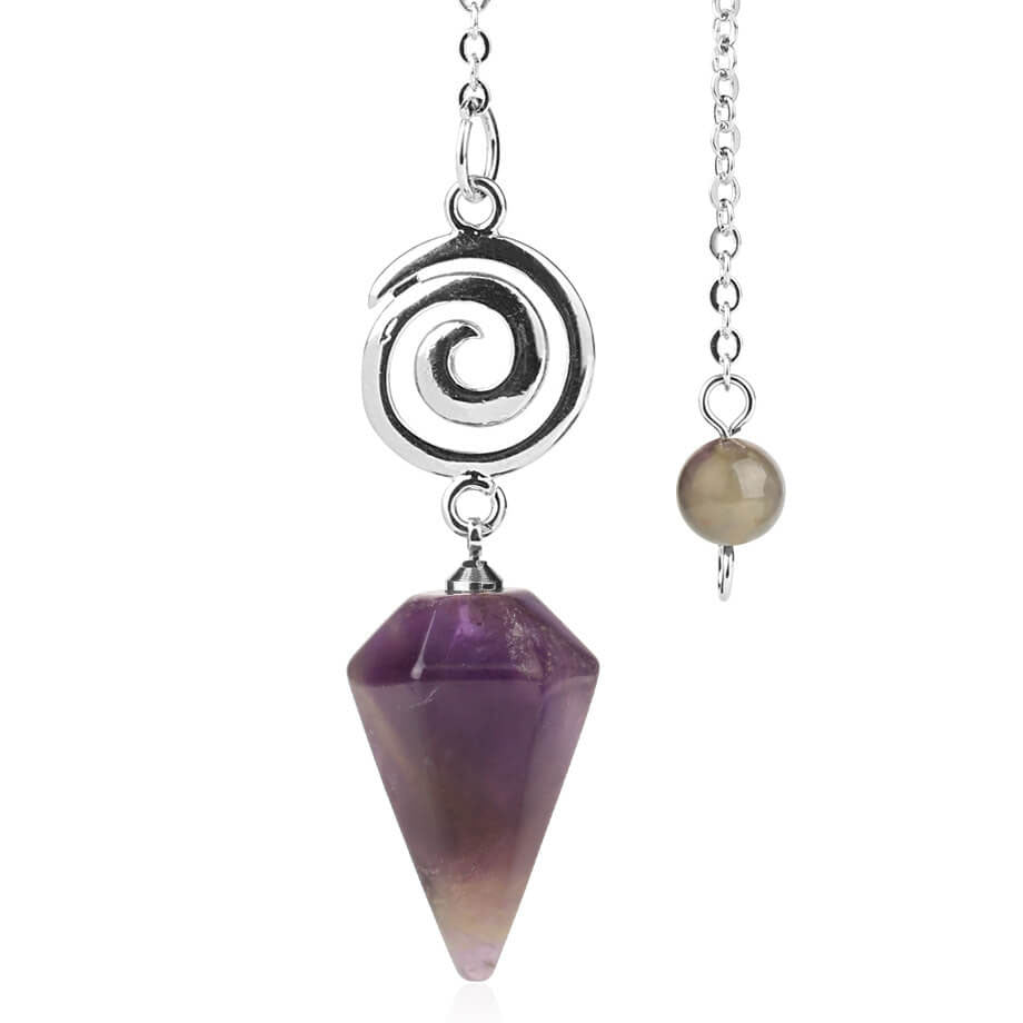 Spiral Crystal Pendant