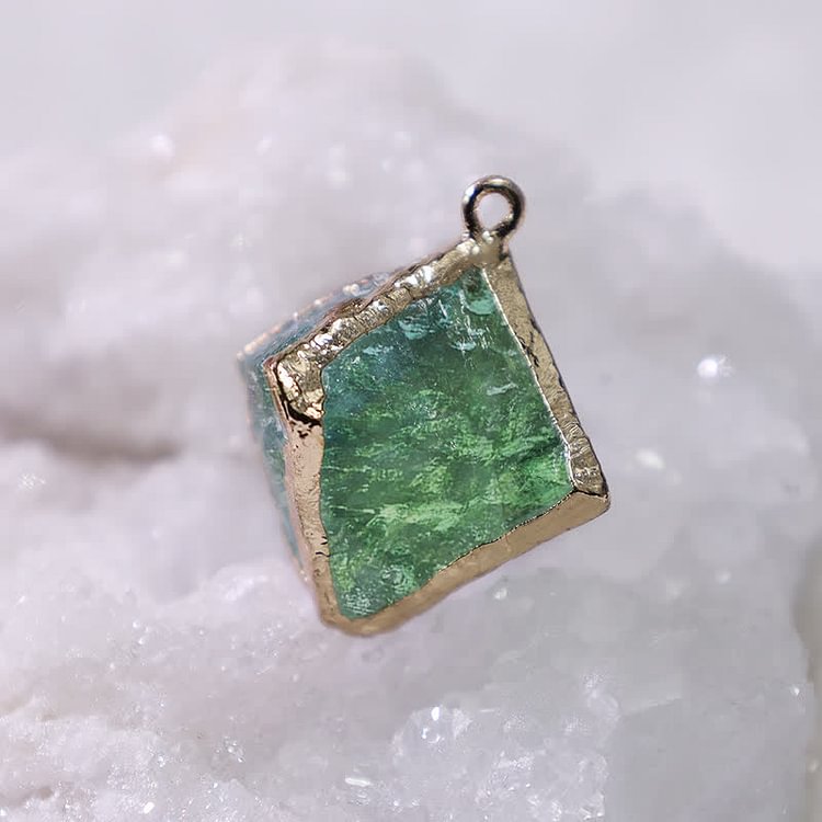 Moldavite Natural Crystal Pendant