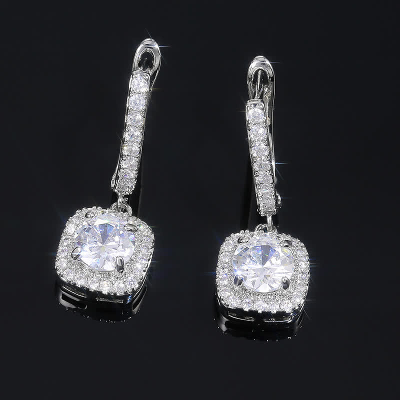 Stylish Iridescent Dangle Zircon Earrings