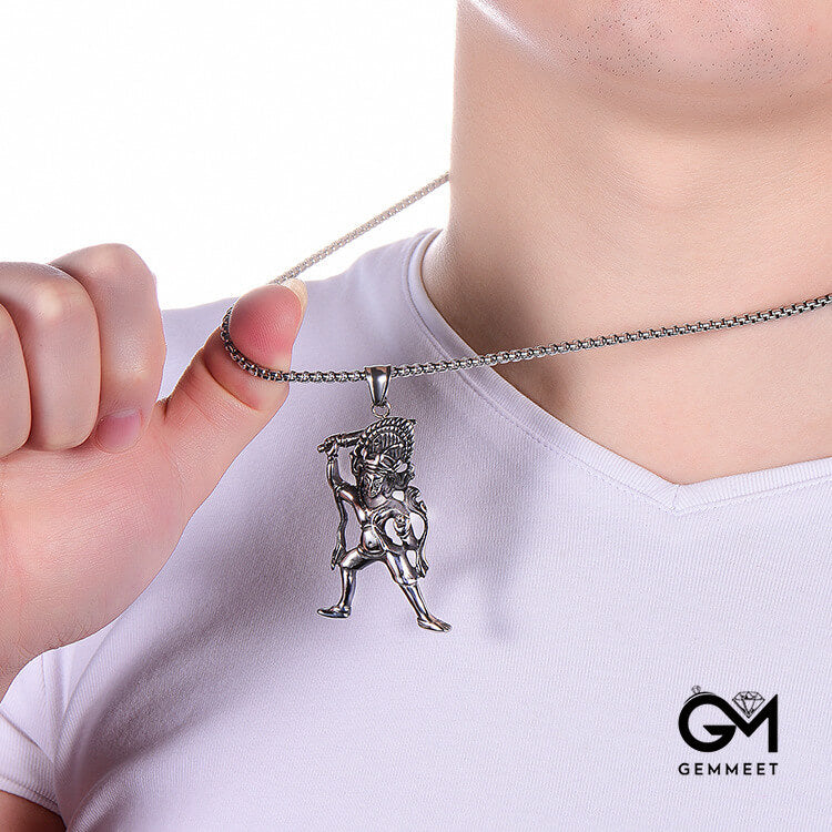 Stainless Steel Totem Retro Pendant Necklace