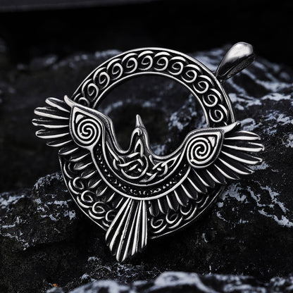 Animal Series Eagle Flying Stainless Steel Pendant