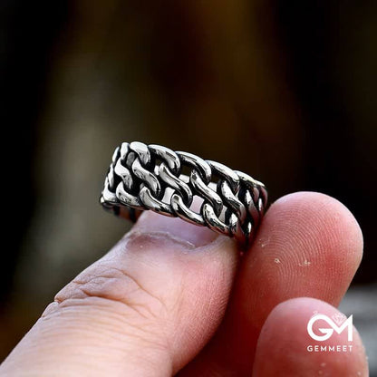 Men's Punk Rock Chain Ring