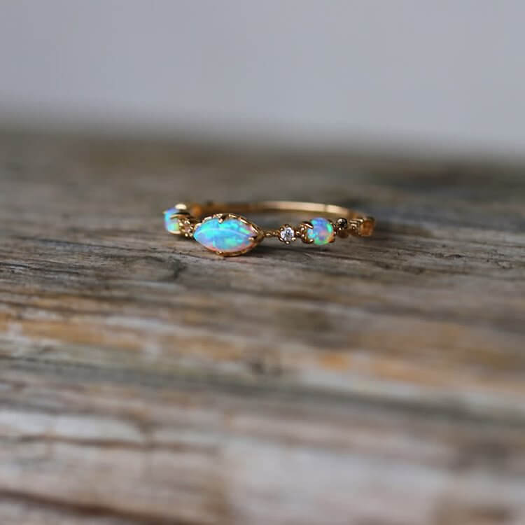 "Love and Sincerity" - Opal Reki Vintage Ring