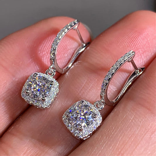 Stylish Iridescent Dangle Zircon Earrings