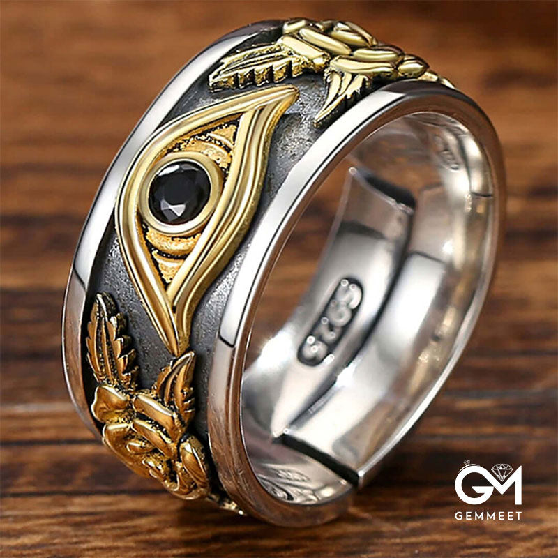 "Protection and Strength" Vintage Eye of Horus Ring