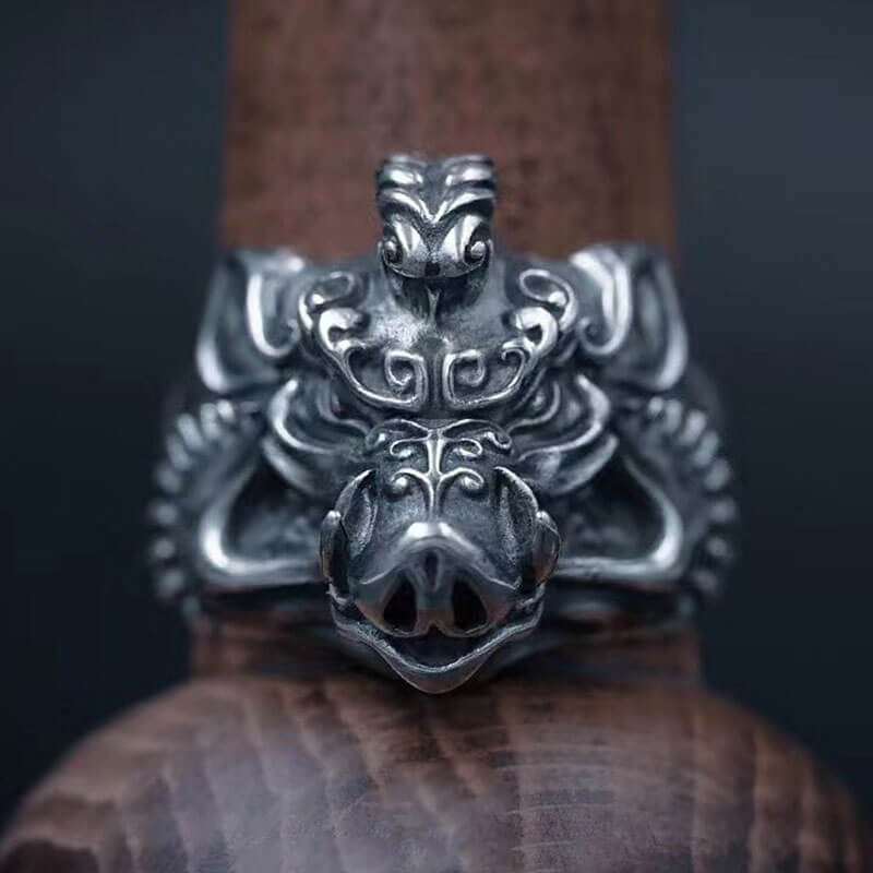 Wild Boar Personality Accessories Men Domineering Ring