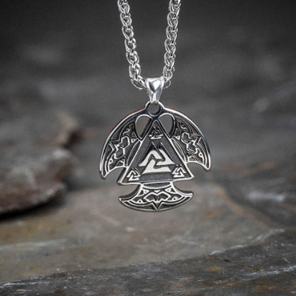 Norse Mythology Viking Rune Stainless Steel Pendant Necklace