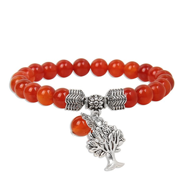 Natural Crystal Tree Of Life Bracelet