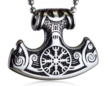 Stainless Steel Pendant with Dragon Hammer