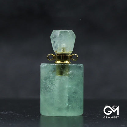 Crystal Perfume Bottle Pendant Necklace