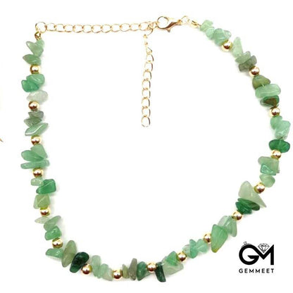 Crystal Gravel Clavicle Chain Necklace