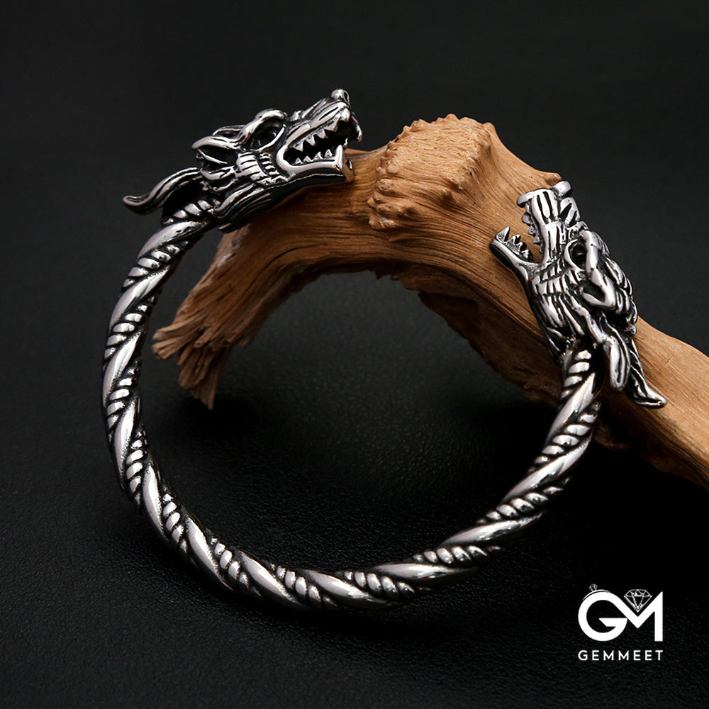 Stainless Steel Viking Solid Faucet Bracelet