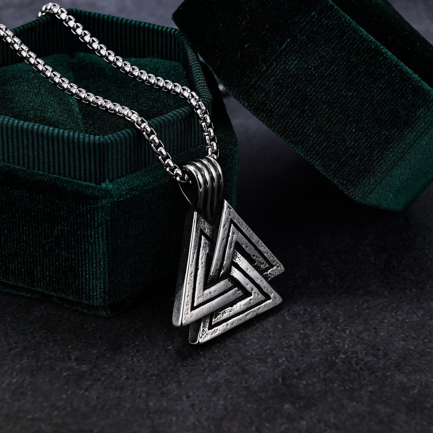 Stainless Steel Triangle Pendant