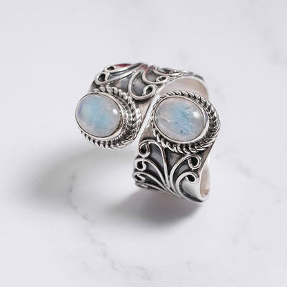 Creative Moonstone Adjustable Ring