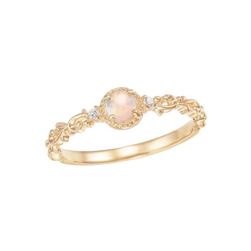 Moonlight Starlight Moonstone Ring