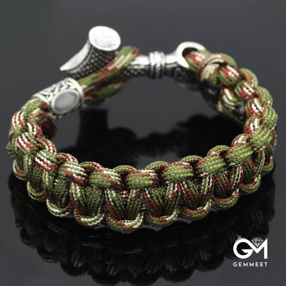 Military Style Mjolnir Paracord Bracelet