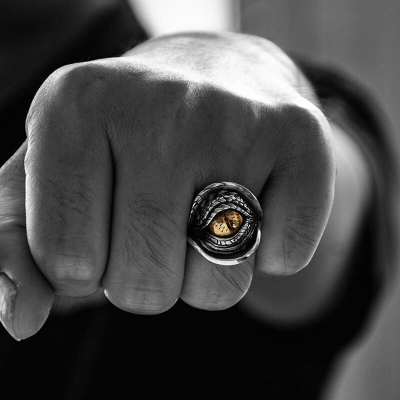 Eye of Dragon Signet Ring