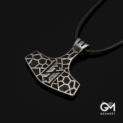 Viking Rune Stainless Steel Pendant Necklace