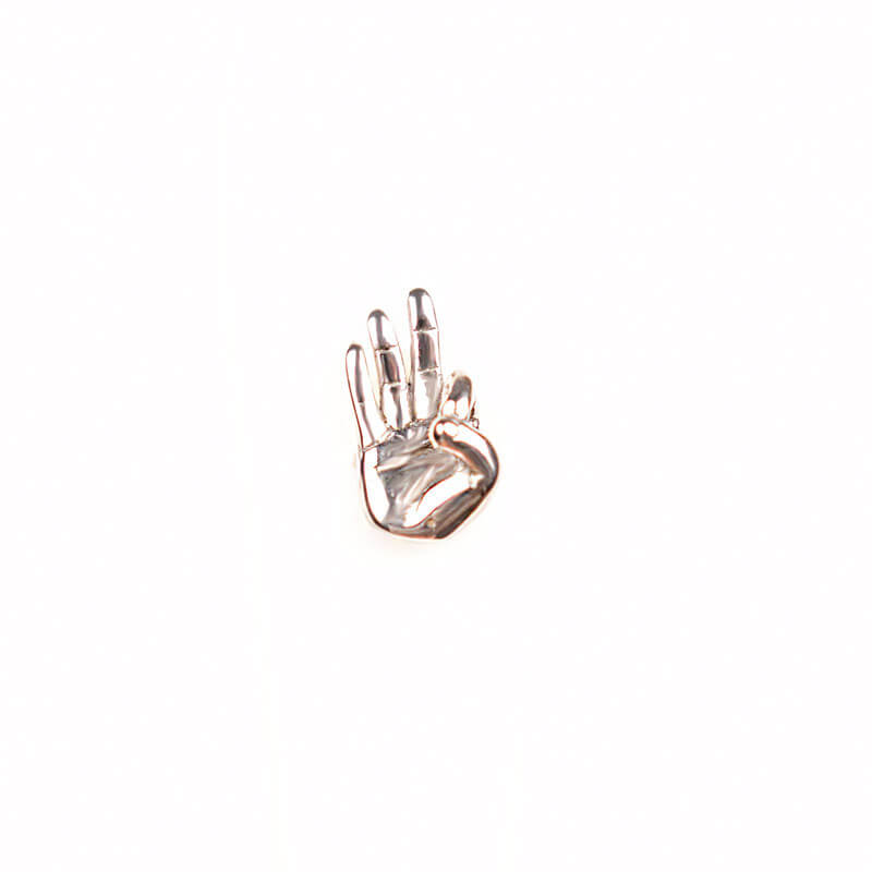 Peace & Love Trendy Gesture Stud Earrings