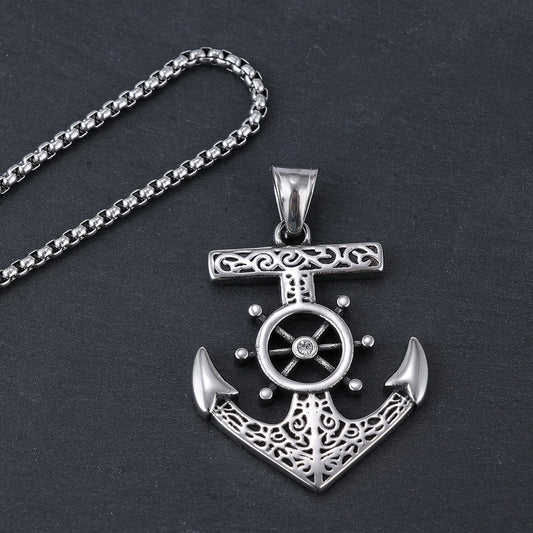 Simple Retro Anchor Pendant