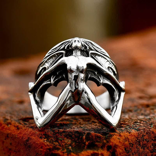 Vintage Gothic Demon Witch Ring