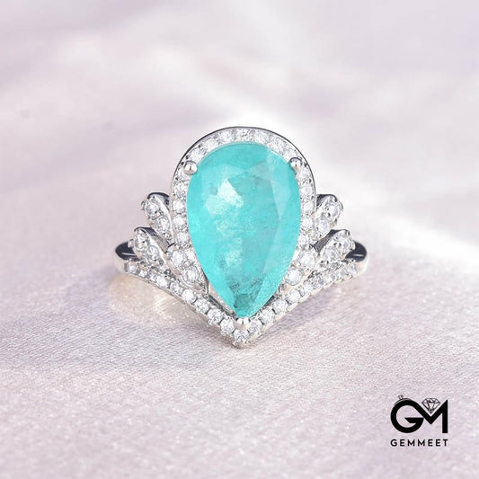 "Pure Love" - Paraiba Tourmaline Elegant Ring