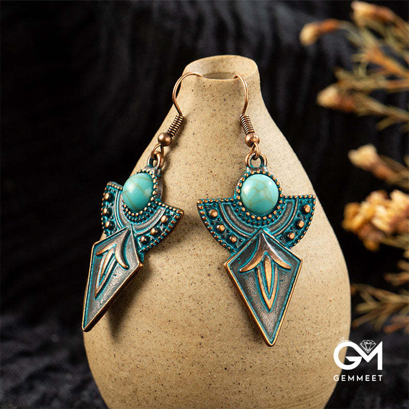 Vintage Turquoise Bohemian Earrings