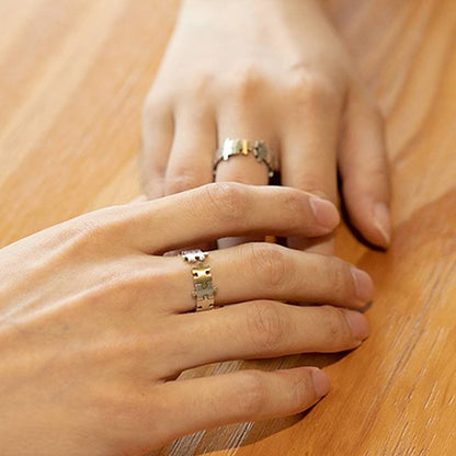 "You are an integral part of me" - Couple Puzzle Ring