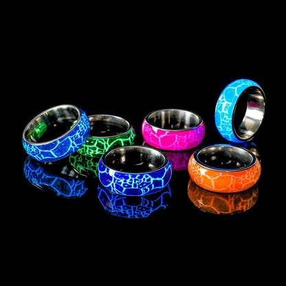 Stainless Steel Luminous Men Rings