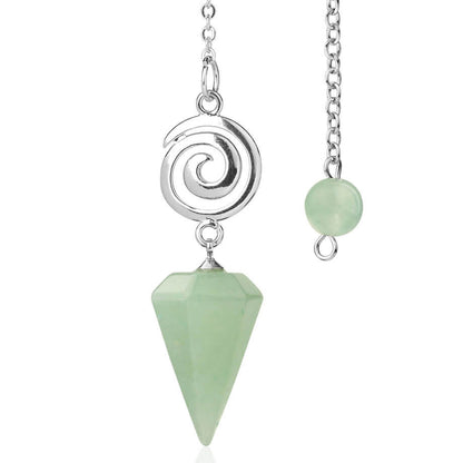 Spiral Crystal Pendant